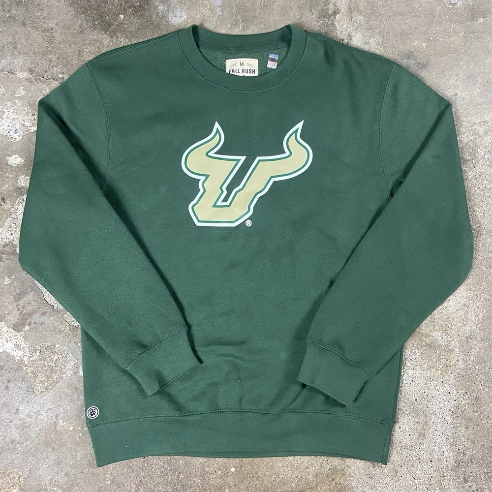 Fall Rush South Florida University Sweatshirt Size Medium Green NCAA Pullover